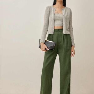 Reformation Gray Cardigan Sweater